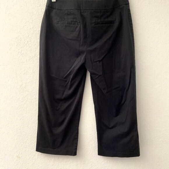 CROFT AND BARROW STRETCH CAPRI PETITE BLACK - Picture 1 of 9